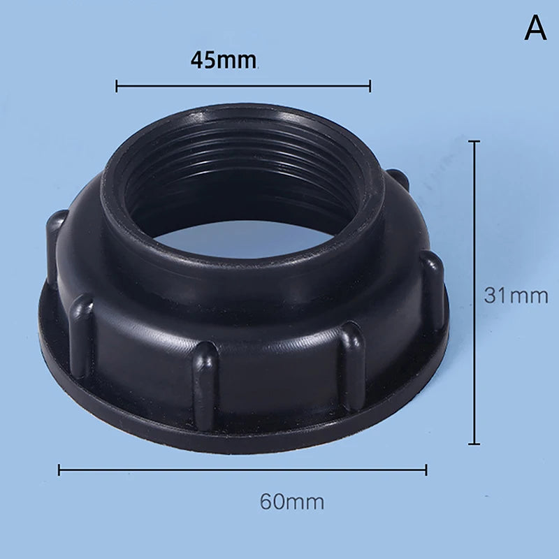 Blue Durable IBC Water IBC Tank Fitting S60X6 Thread To Garden Hose Connector IBC Tank Valve Replacement Adapter
