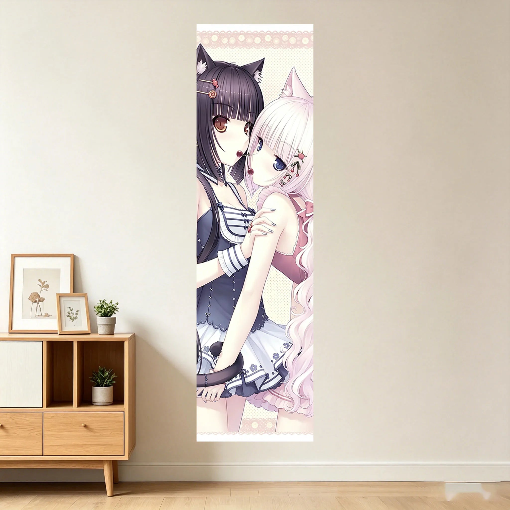 N-Nekopara Tapestry Old-school Kawaii Anime Girls Tapestry Game Girls Large Long Tapestry Suitable For Bedroom Dorm Wall Decor