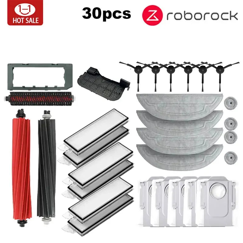 Roborock S8 MaxV Ultra robot Vacuum Cleaner Accessories mop Choth vacuum bags Side Brush Filter Replaceable Spare Parts