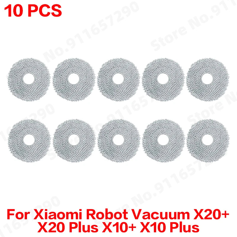 For Xiaomi Robot Vacuum X20 Plus/ X20+/X10+ / X10 Plus Spare Parts Accessories Main Side Brush Mop Cloth Dust Bag Filter
