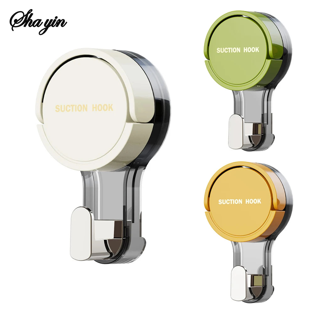 Strong Vacuum Suction Hooks Traceless No-Drilling Adhesive for Home Bathroom Kitchen Door Back Toilet Area Purpose Strong Hold