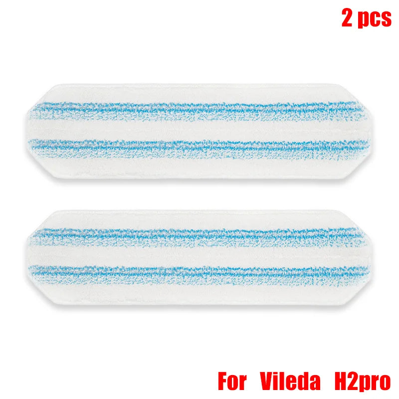 Fit For Vileda H2prO Robot Vacuum Cleaner Flat Mop Accessories 2pcs Replacement Mop Pad  Rags Home Floor Cleaning Spare Parts
