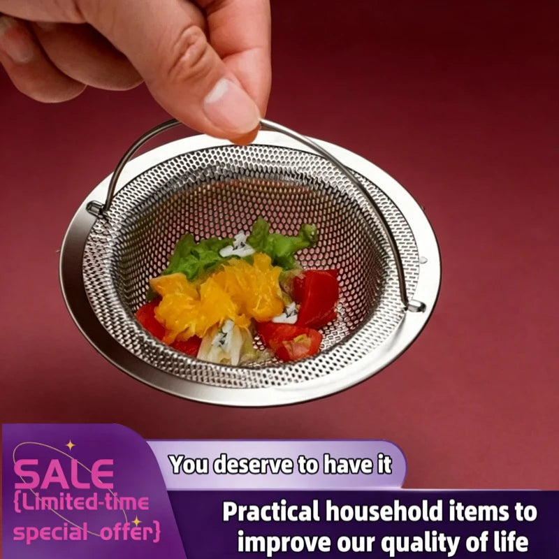 Stainless Steel Kitchen Sink Filter Garbage Food Residue/Hair Catcher Keep Your Bathtub for Kitchen Bathroom Accessories