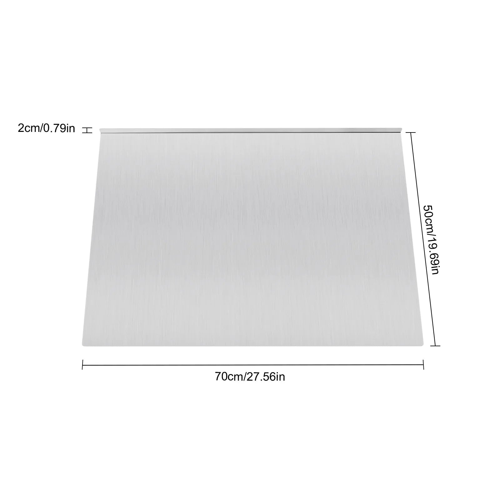304 Stainless Steel Cutting Board, Anti-Scratch Chopping Board For Kitchen, Multi-Purpose Kitchen Chopping Block