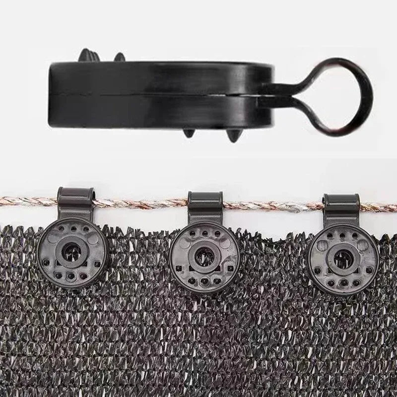 50/100pcs Heavy Duty Lock Grip Plastic Clips Greenhouse Shade Cloth Fix Clamp Tarp Clips Fence Fabric Clips for Garden Netting