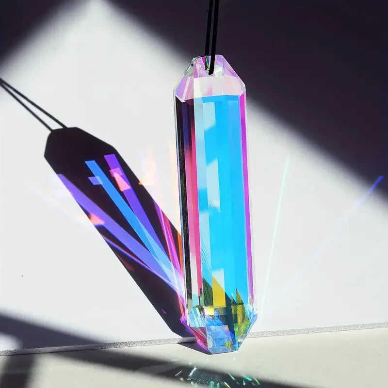 2 pcs Sun Catcher Window Prism Pendant, Crystal Rainbow Manufacturing Garden Hanging Ornament, Home, Garden Art Decoration