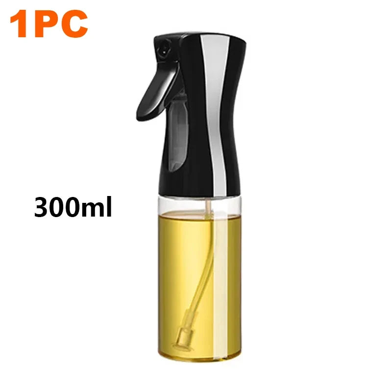 200/300/500mlOil Spray Plastic Household Kitchen Oil Spray Bottle Or Oil Brush Nebulizing Mist Filling Cooking Dual Use BBQ