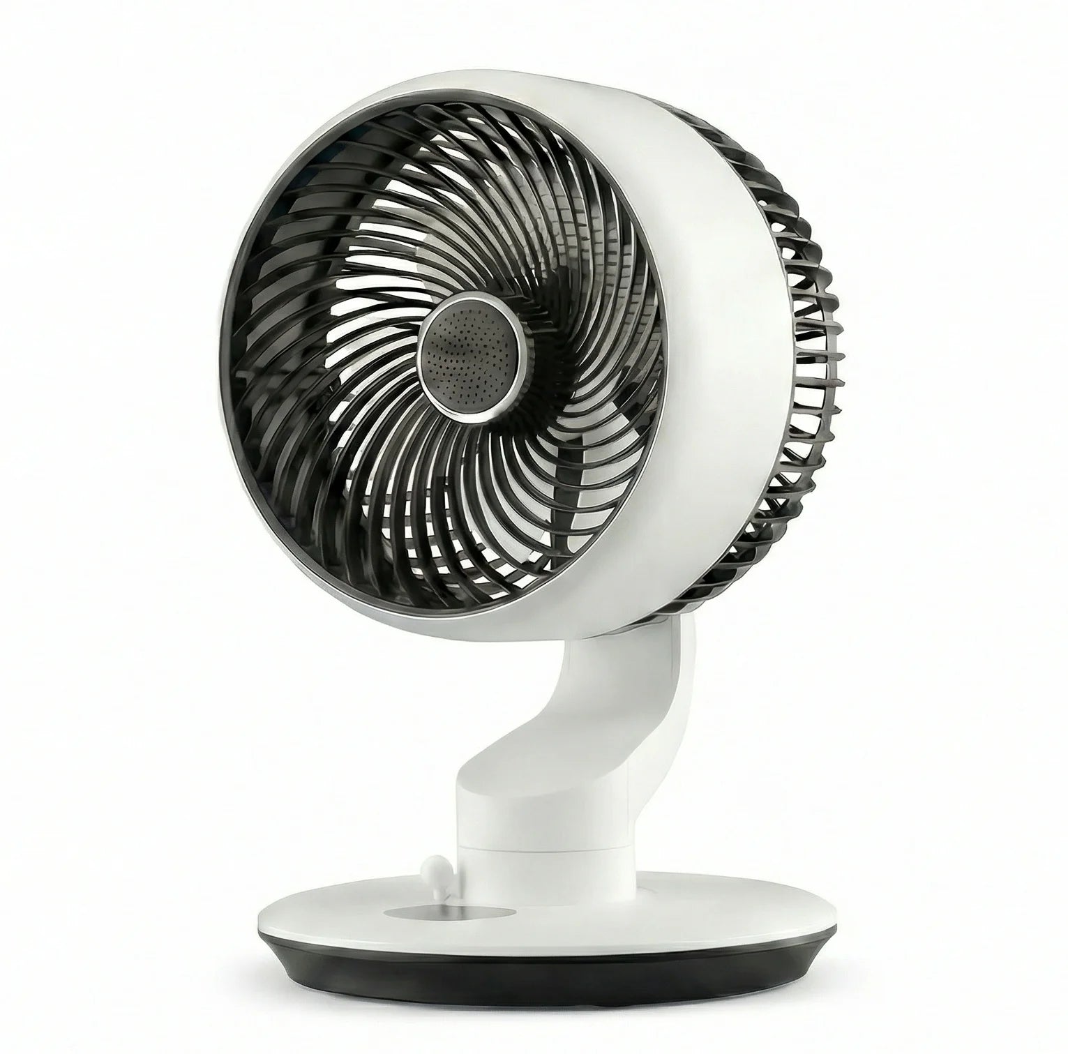 7800mAh USB Desk Fan 5 Speed Adjustable 9H Timer & 120° Oscillating Smart Electric Fan Wall-Mounted Kitchen Toilet Silent Fan