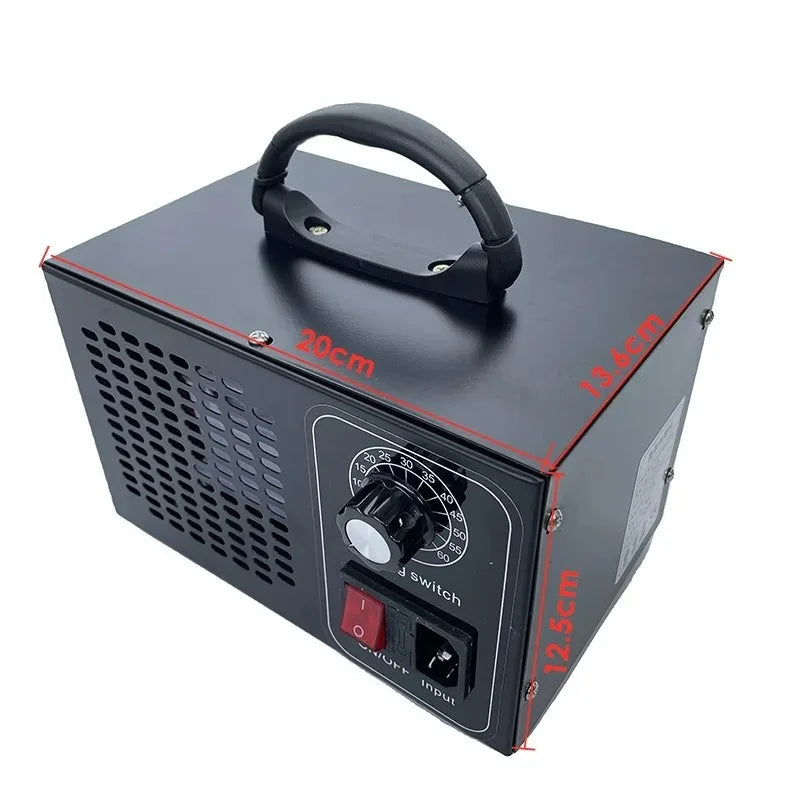 Stainless Steel Car Ozone Generator 12v  60G Car Ozonizer Air Purifier Ozonator Machine Ozon Generator with Timing Switch