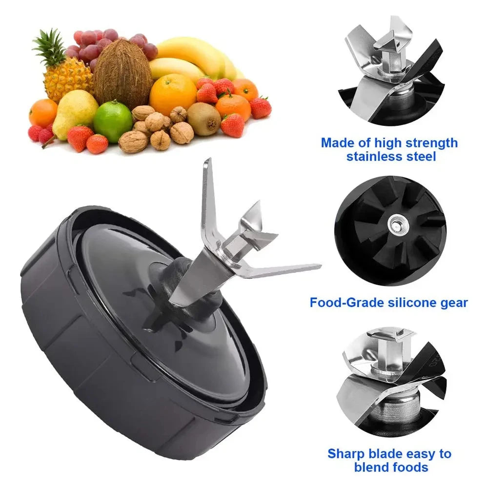 7 Fins Extractor Blades for Blender Replacement Parts with Washer Rubber for Nutri BL486 BL642 N102 BL682