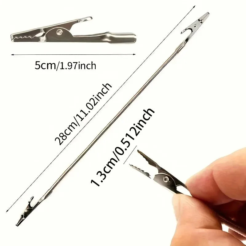 5/10PCS Outdoor Portable Flexible Anti-dumping Fixing Bracket for Double-headed Crocodile Mosquito-repellent Incense Clip
