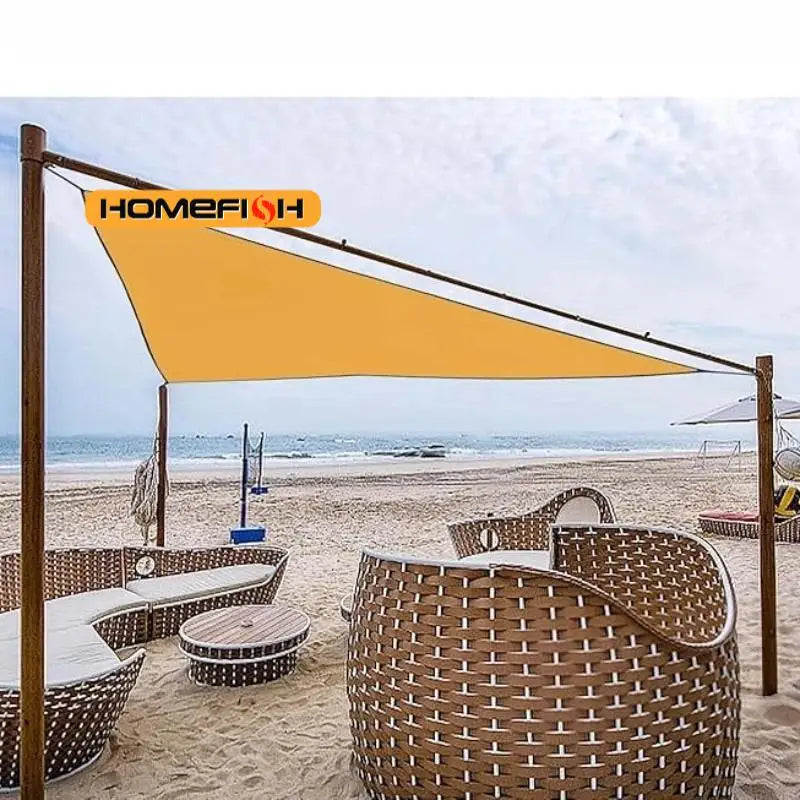 3x3x3M Folding Waterproof Triangle Sun Shade Sail Canopy For Outdoor Activities Backyard Awning Camping Tents Shade Cloth