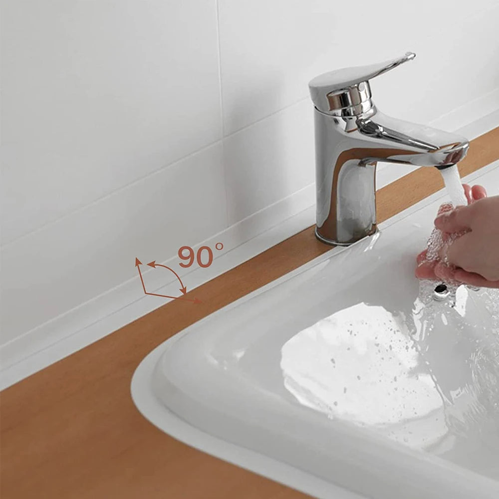 Self-adhesive Sealing Tape PVC Oil-Proof Kitchen Sink Edge Caulk Tape Waterproof Bathroom Toilet Corner Wall Sticker