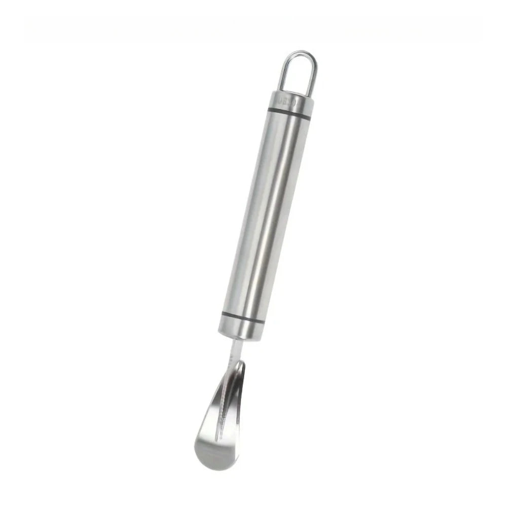 Stainless Steel Citrus Peeler Orange Slicer with Comfortable Handle - Kitchen Fruit Cutter Remover Tool