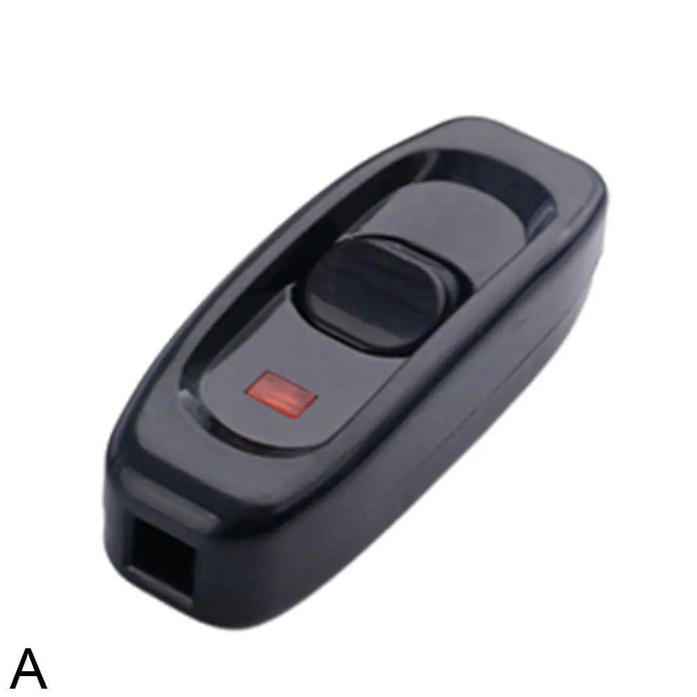 AC 240V 10A Bedside Lamp Switch Inline ON/OFF LED Indicator Light Button Table Lamp Cord Cable Switches