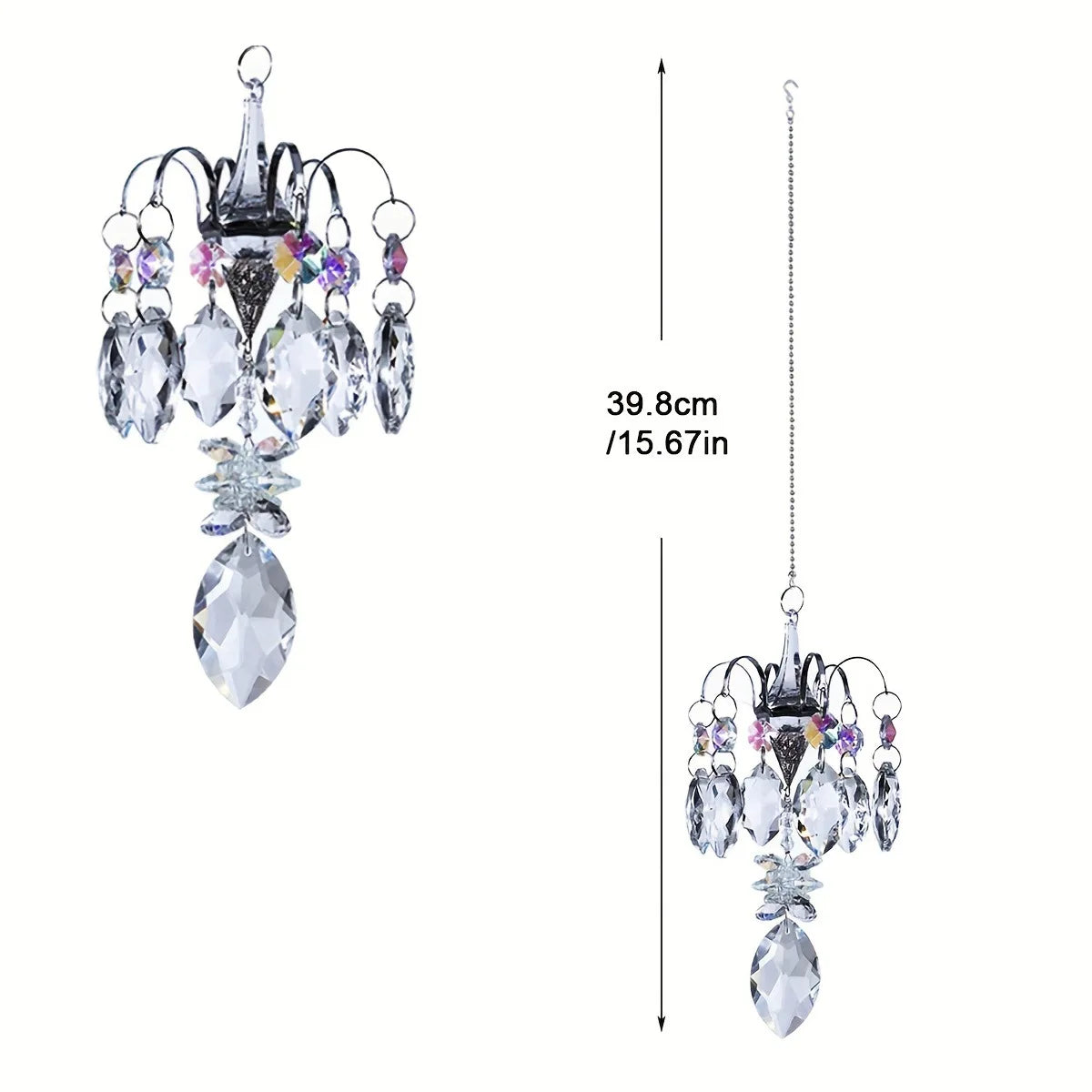 Crystal Sun Catcher Hanging Crystal Glass Suncatcher Rainbow Prism Suncatchers Window Balcony Garden Outdoor Crystal Decoration