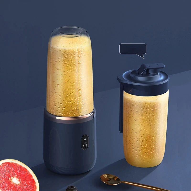 KLPortable Blender Bottle Electric 6 Blades Multifunction Juice Blender Fresh Juice Smoothie Blender Ice CrushCup Food Processor