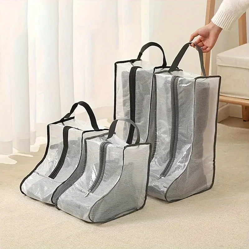 Boot Storage Bag Portable Shoes Organizer Waterproof Dustproof Protection Holder Bag for Household Travel Supplies