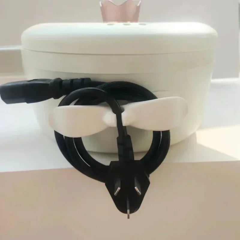 No Trace Plug Cord Winder Power Cable Organizer Household Wire Management Fixer For Kitchen Storage Tool