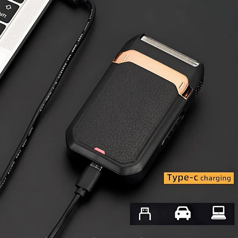 Multi functional men's rechargeable shaver, suitable for trimming hair on the head and face, high-quality gift choice.