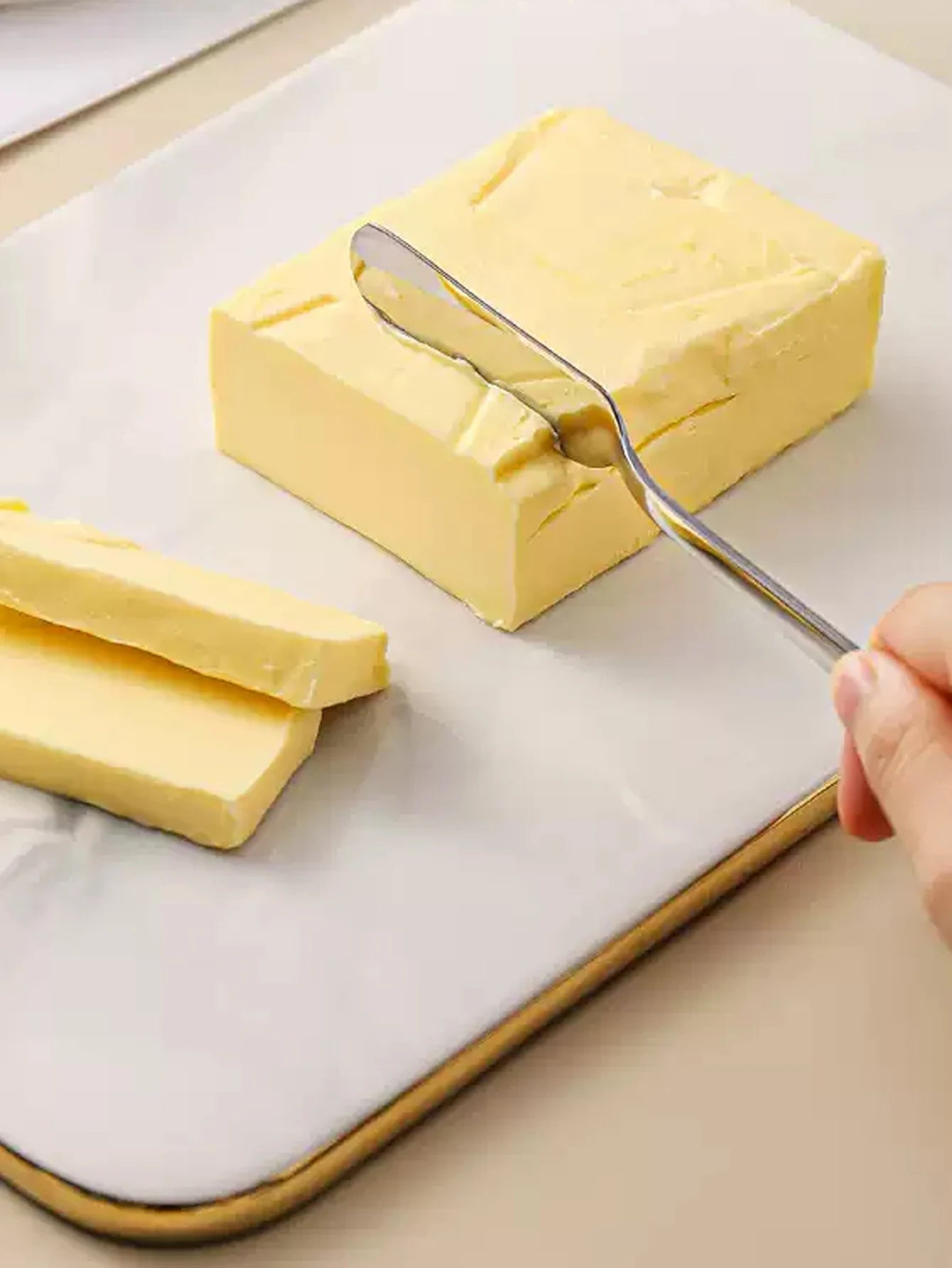 6pcs/2pcs, butter knife, stainless steel butter knife, cheese spreader, kitchen butter shovel, multifunctional butter shovel