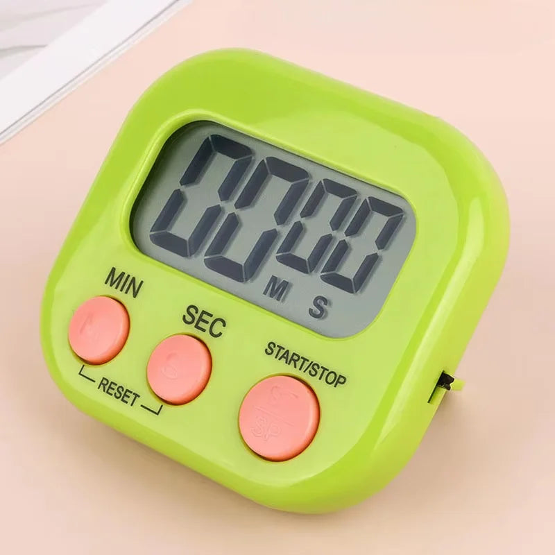 Digital Kitchen Timer for 99 Minutes Cooking Countdown with Magnetic Tool Timing Cook Friendly Alarm Clock Counter with Stand