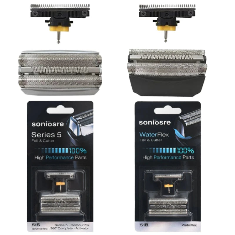 51S/51B Shaver Razor Foil Cutter Blade Fits For Braun WaterFlex Series 5 Shavers 8000 WFS1/2 530 550 590 5643 5645 8985 5646/7/9