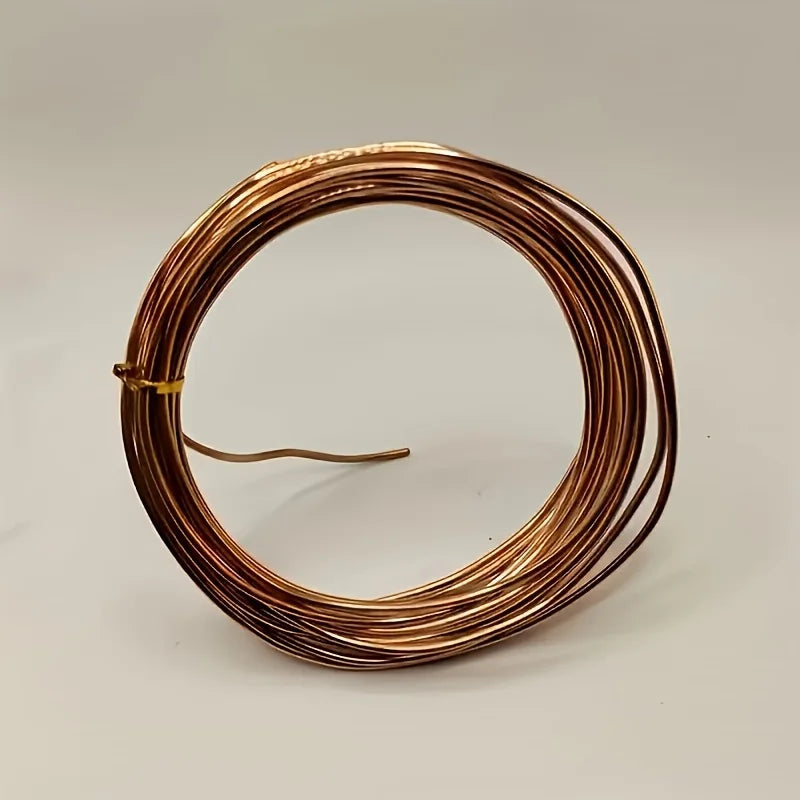 5m Length 2.0mm Pure Copper Wire 12 Gauge Bare Solid round Copper Length 16.4 Feet One Roll for Electronics And DIY Projects
