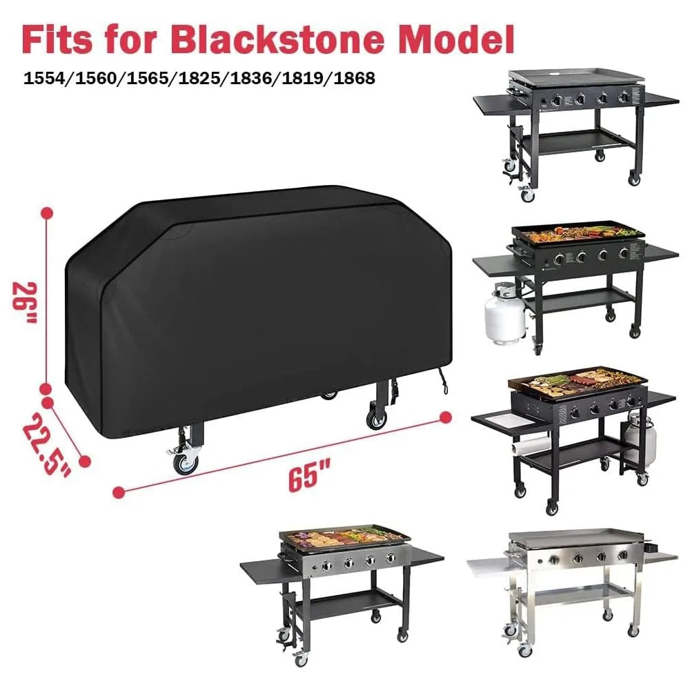 BBQ Grill Cover, Waterproof Gas Grill Cover, Anti-UV Fade Resistant, Universal Fit Multiple Sizes