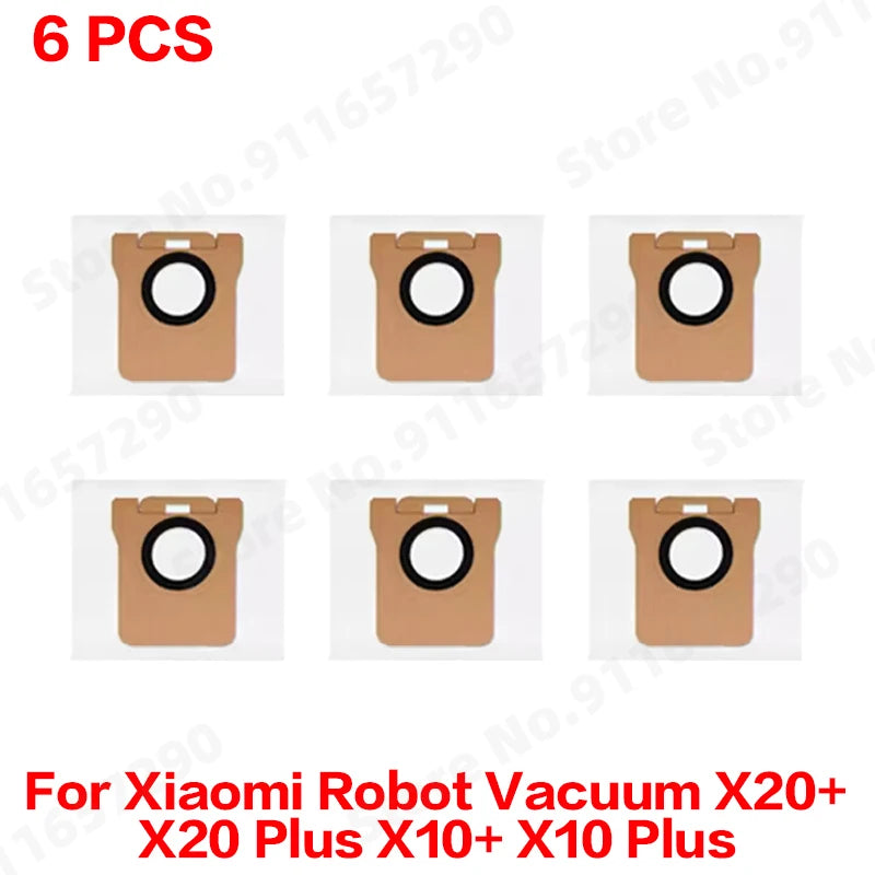 For Xiaomi Robot Vacuum X20 Plus/ X20+/X10+ / X10 Plus Spare Parts Accessories Main Side Brush Mop Cloth Dust Bag Filter