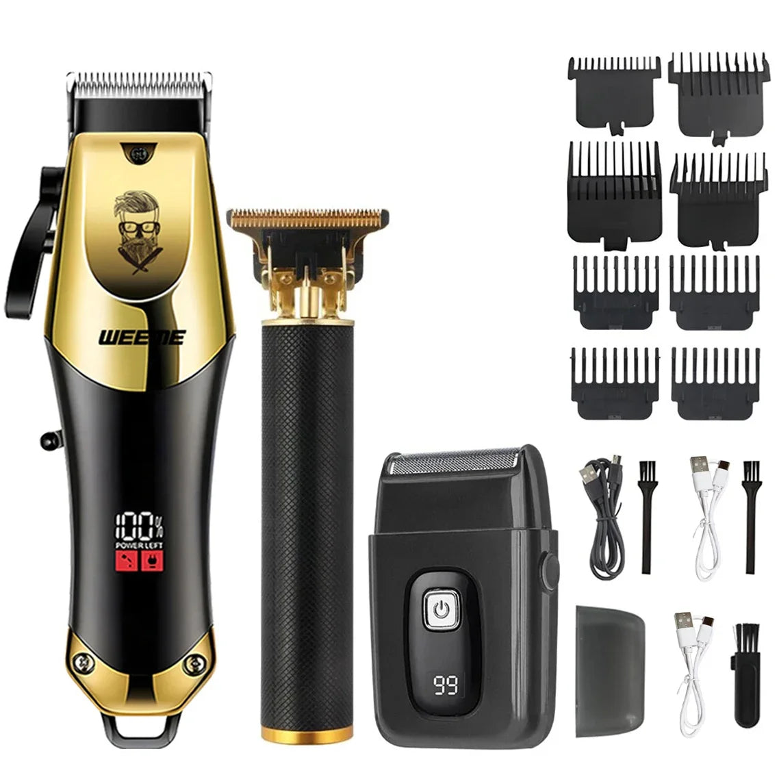 2026 New Arrival！Professional USB Rechargeable Hair Clipper & Beard Trimmer, Cordless, Ideal Gift For Men