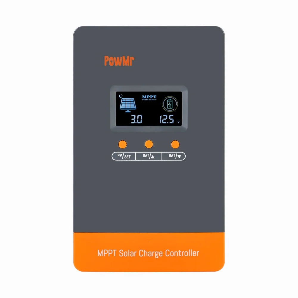 PowMr MPPT 80A/100A Charger Controller 12V 24V 36V 48V Battery Voltage Auto Up to 12 Units in Parallel for 160V Solar Panel US