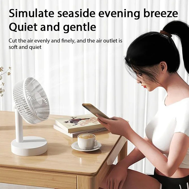 USB Small Electric Fan Home Dormitory Office Desktop High Wind Fan Portable Cooling Fan Table Air Circulators Fans Air Cooler