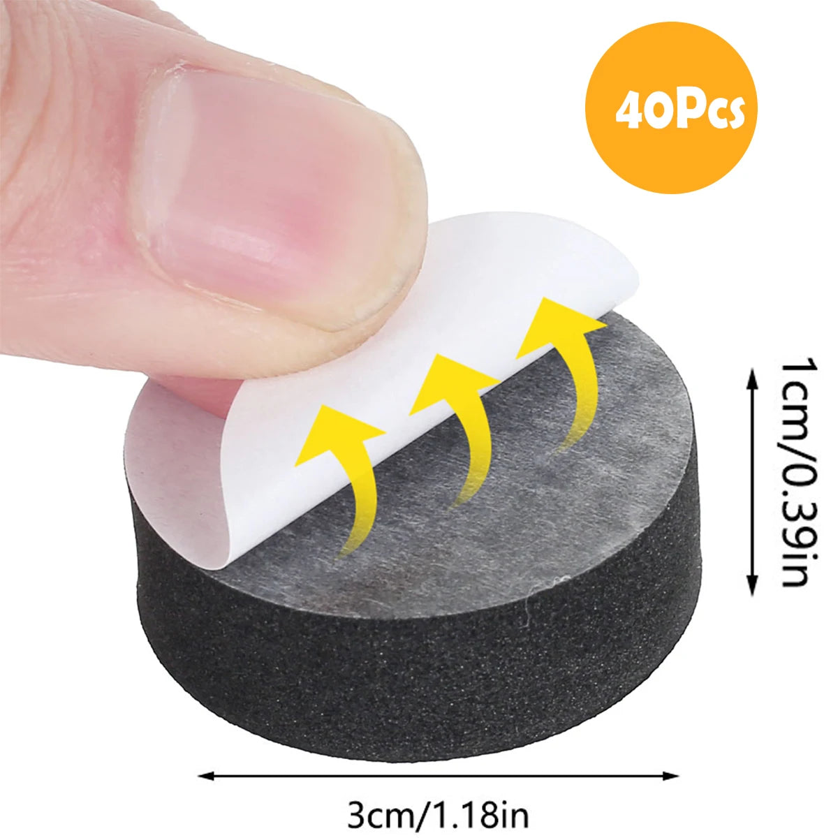 40PCS Pot Feet Risers Plant Riser Invisible Pot Feet for Indoor/Outdoor Planters Adhesive Pad Plant Pot Feet for Outdoor Planter