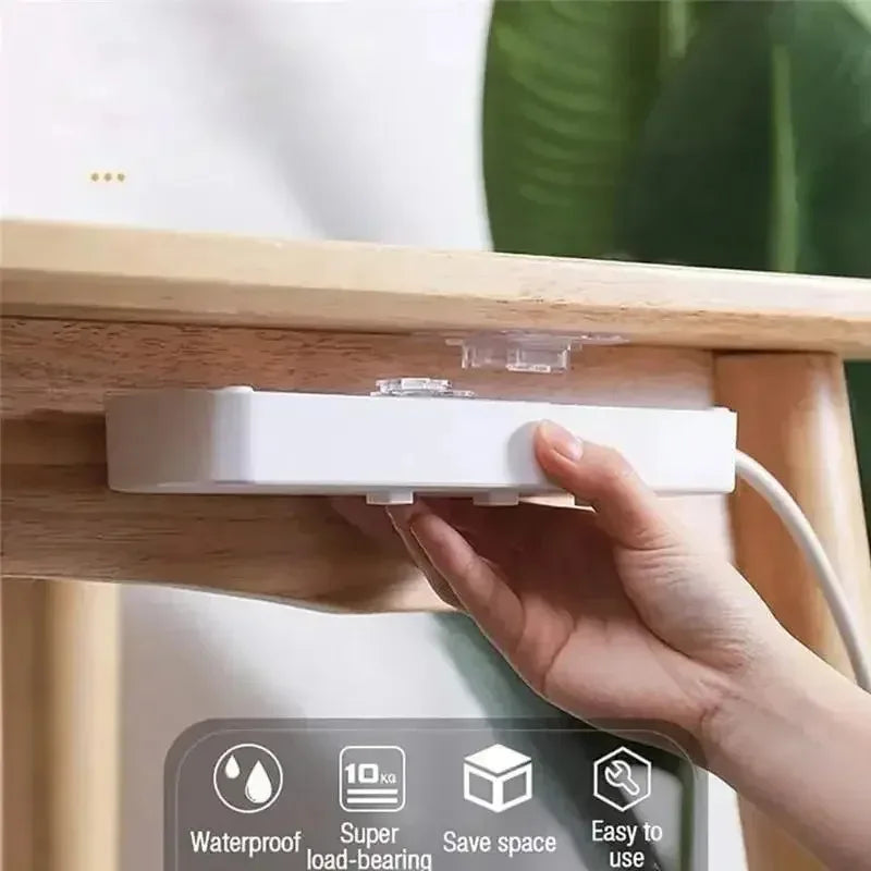 Double-Sided Self Adhesive Wall Hooks for Hanging Traceless Waterproof Oilproof Kitchen Bedroom Wall Hook Storage Holder Storage