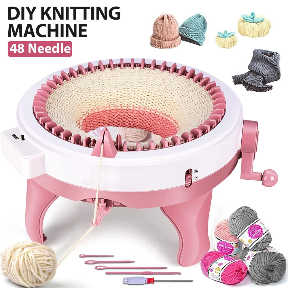 48 Needles Knitting Crochet Machine with Row Counter for Adults US
