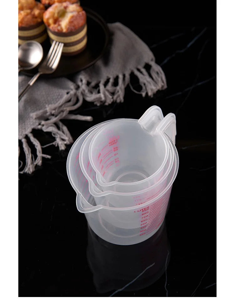 250/500/1000ML Measuring Cups Easuring Cup Plastic Jug Digital Kitchen Tools Scale Baking Tools Timer Accessories FK037