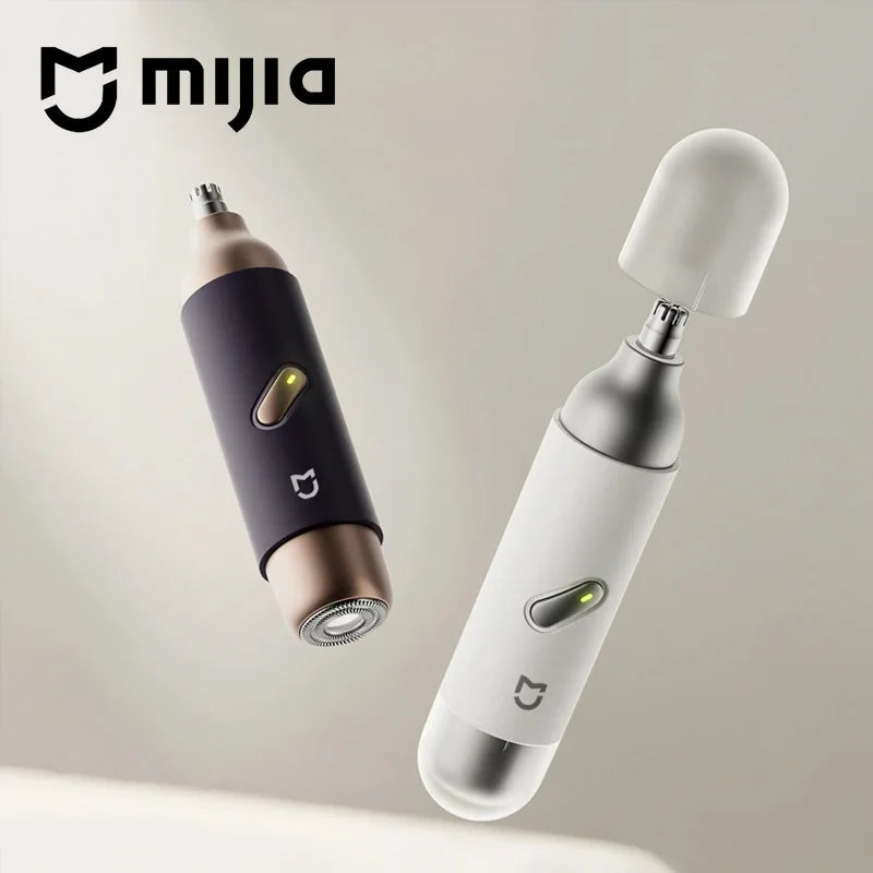 NEW! Mijia Electric Hair Trimmer for Nose Men Painless Rechargeable Sideburns Eyebrows Beard 2 in 1 Hair Clipper Shaver