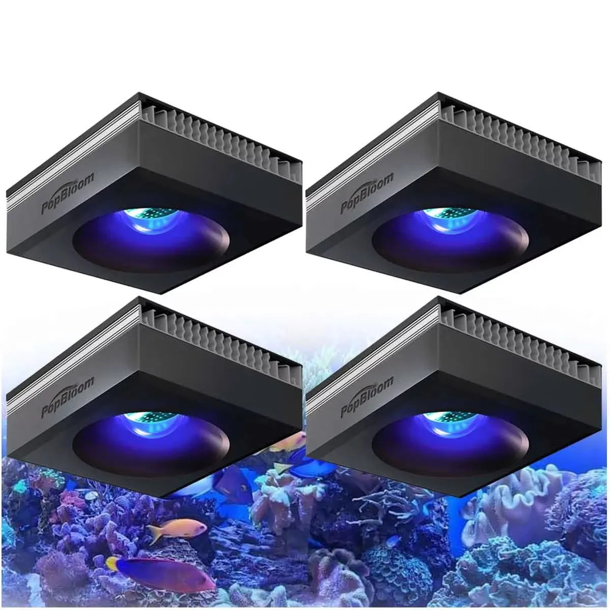 PopBloom RL90 WiFi Reef Aquarium Light 100W, Professional Marine Aquarium LED Full Spectrum for Reef Coral SPS/LPS Fish Tank LED