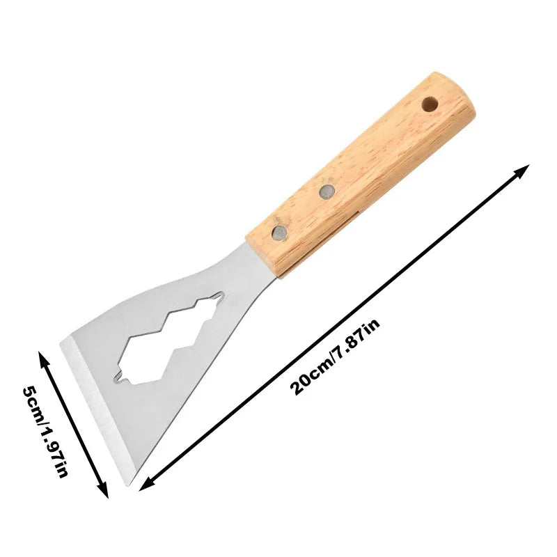 Multi-Purpose Long Handle Shovel, Thickened Stainless Steel Kitchen Cleaning Tool for Scraping Dust & Household Use