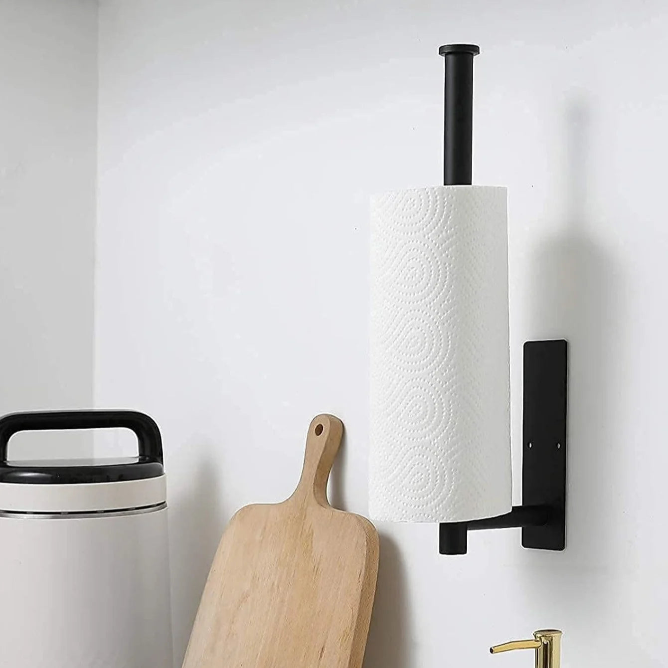 Stainless Steel Tissue Holder - Wall Mounted, Self-Adhesive Or Drilled, Easy To Install, Perfect For Kitchen And Bathroom Use