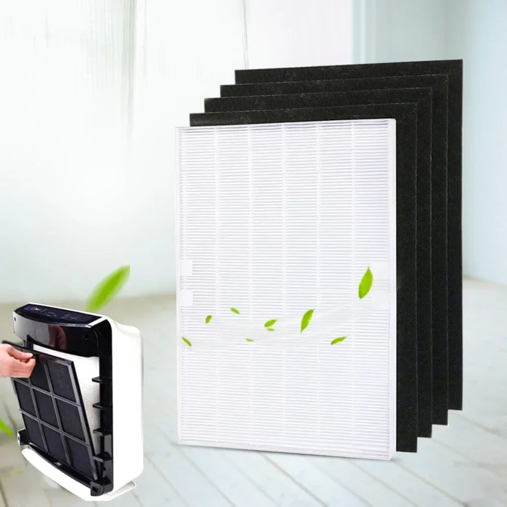 115115 Filter For Winix Plasmawave Air Purifier C535 5300 5300-2 6300 6300-2 P300 AM90 C909 9800, 1 Pcs HEPA Filter 4 Pcs Carbon