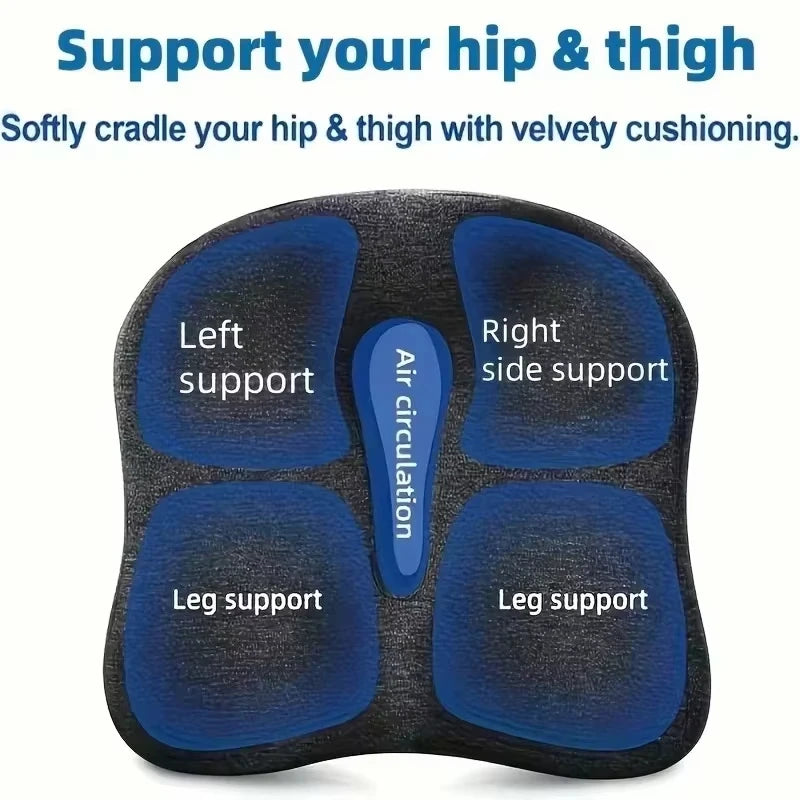 【Sitting Artifact】Breathable Memory Foam Cushion | Office Student Car, Spine Relief, Skin-Friendly & Easy Clean