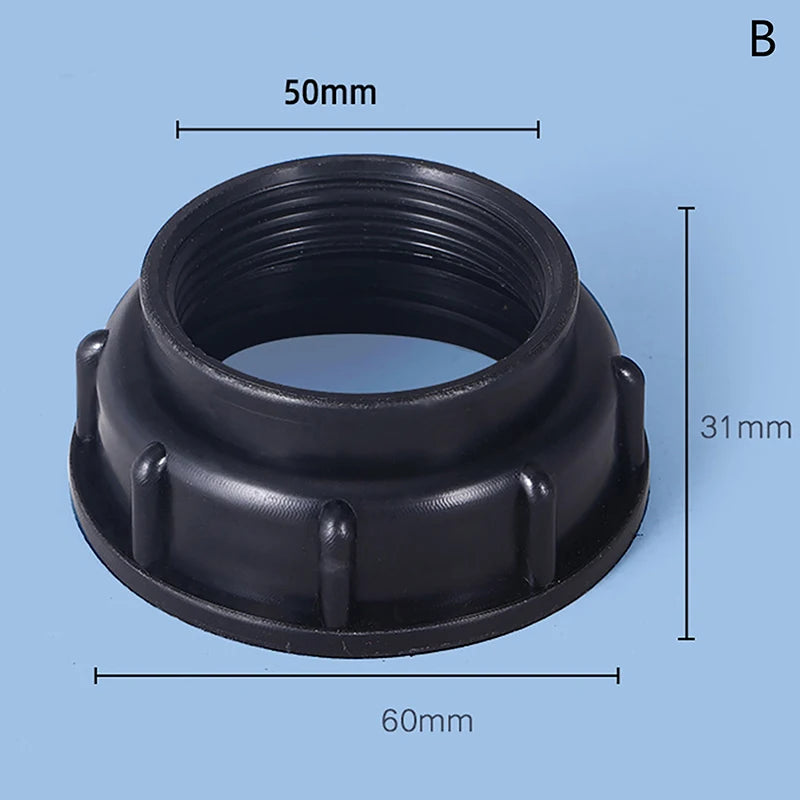 Blue Durable IBC Water IBC Tank Fitting S60X6 Thread To Garden Hose Connector IBC Tank Valve Replacement Adapter