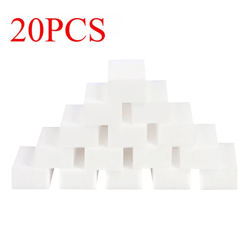 20/50/100 Pack Magic Melamine Sponge Eraser, Multi-Scene White Cleaning Sponge for Kitchen Bathroom Office Dish Washing Tools