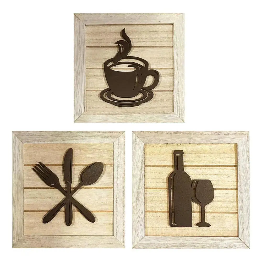Wall Art Decor Framed Framed Artwork 3 Pieces Modern Room Decor Beautiful Wall Sculptures Home Furnishing Decoration For Porch