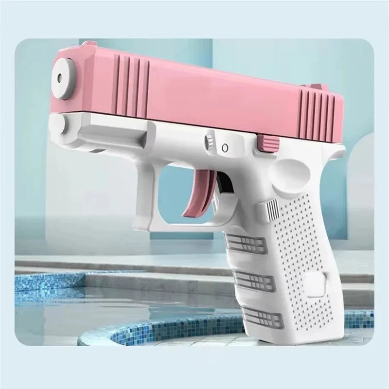 Rechargeable Electric Water Gun, Automatic & Manual Dual Mode Water Blaster, 32 FT Long Range Water Toy for Kids Adults