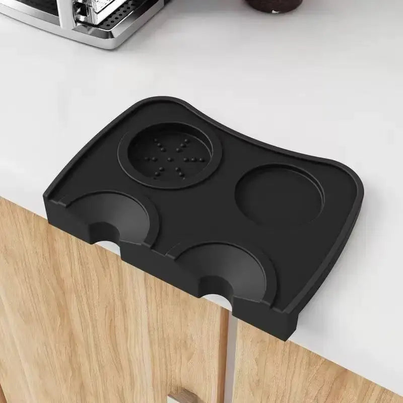 3-In-1 Silicone Coffee Mat Multi-Functional Non-Slip Bar Mat for Countertops for Mess-Free Coffee Station Setup Essential Coffee