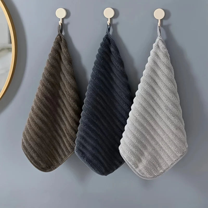 5-Piece Luxury Soft Super Absorbent Hand Towel Set - 11.8*11.8 inch Quick Drying Washcloths for Household and Daily Necessities