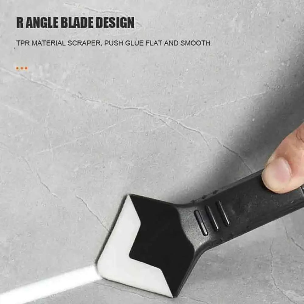 Silicone Caulking Tool Multi-functional Silicone Scraper Metal Head Shovel Glue Squeegee Glue Remover Tools Corner Painting Tool